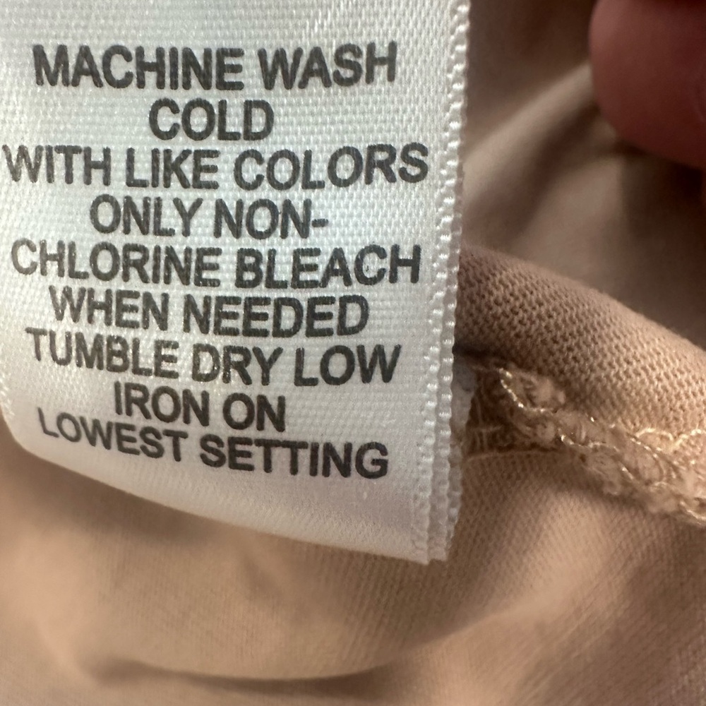 Fear of God Essentials Tan Short Sleeve Tee (W/Stain*) 100% Cotton Shott Sleeve - Picture 4 of 9